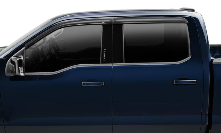 Husky Liners 08-17 Buick Enclave Ventvisor Low Profile (4pc) - Smoke - Bull Strap