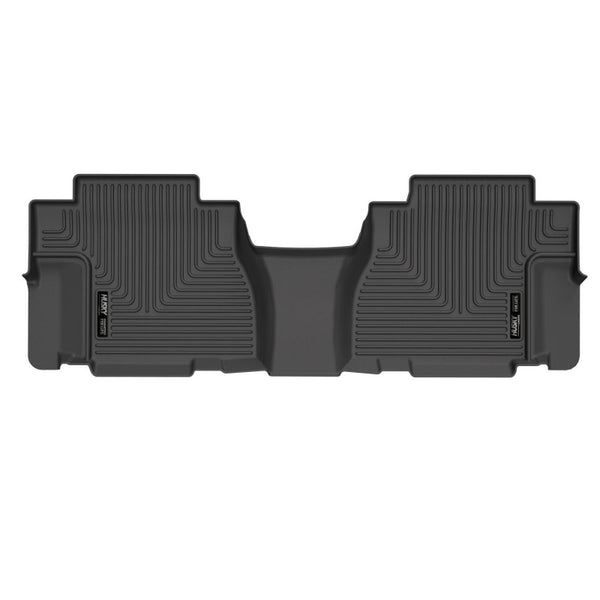Husky Liners 08-22 Toyota Sequoia X-Act Contour Black 2nd Seat Floor Liners (w/o Second Row) - Bull Strap