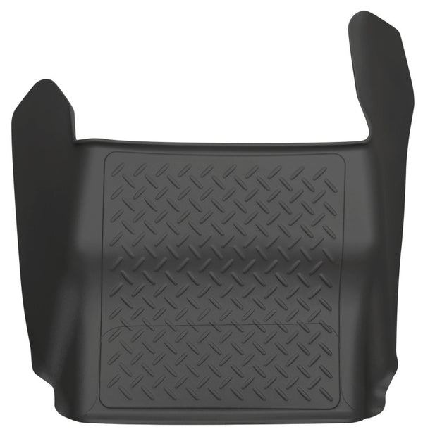 Husky Liners 09-11 Ford F-150 Super/Crew Cab Classic Style Center Hump Black Floor Liner - Bull Strap