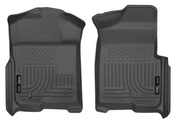 Husky Liners 09-12 Ford F-150 Regular/Super/Super Crew Cab WeatherBeater Black Floor Liners - Bull Strap