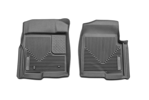 Husky Liners 09-12 Ford F-150 Series Reg/Super/Crew Cab X-Act Contour Black Floor Liners - Bull Strap