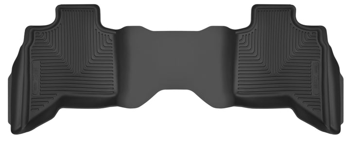 Husky Liners 09-14 Dodge Ram/Ram Quad Cab X-Act Contour Black Floor Liner (2nd Seat) - Bull Strap