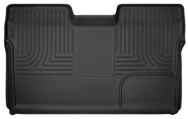 Husky Liners 09-14 Ford F-150 SuperCrew Cab X-Act Contour Second Row Seat Floor Liner - Black - Bull Strap