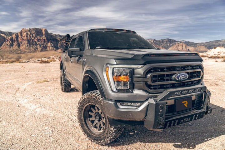 Husky Liners 09-18 Dodge RAM 1500 (Excl. Sport/Rebel) Aeroskin Lightshield PRO - Blk - Bull Strap