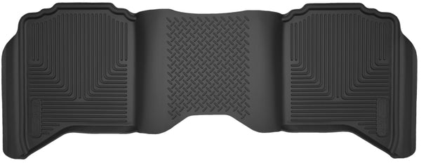 Husky Liners 10-12 Dodge Ram 1500/2500/3500 Crew/Mega Cab X-Act Contour Black Floor Liner (2nd Seat) - Bull Strap