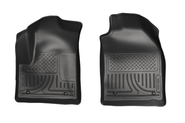 Husky Liners 10-12 Ford Transit Connect (Van/Wagon) WeatherBeater Black Floor Liners - Bull Strap