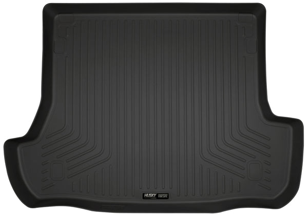 Husky Liners 10-12 Toyota 4Runner WeatherBeater Black Rear Cargo Liner (Folded 3rd Row) - Bull Strap