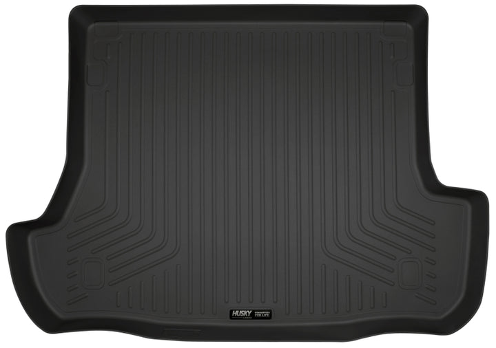 Husky Liners 10-12 Toyota 4Runner WeatherBeater Black Rear Cargo Liner (Folded 3rd Row) - Bull Strap