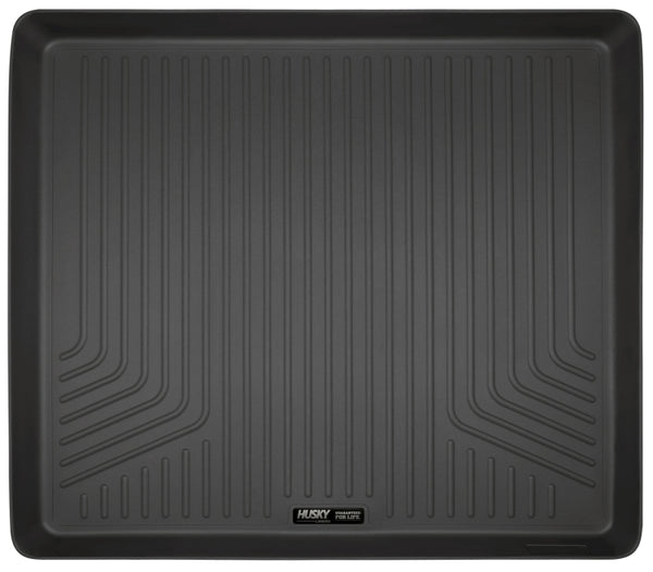 Husky Liners 10-12 Toyota 4Runner WeatherBeater Black Rear Cargo Liner (Sliding Cargo Area) - Bull Strap