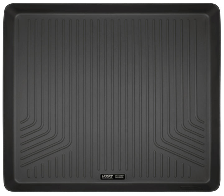 Husky Liners 10-12 Toyota 4Runner WeatherBeater Black Rear Cargo Liner (Sliding Cargo Area) - Bull Strap