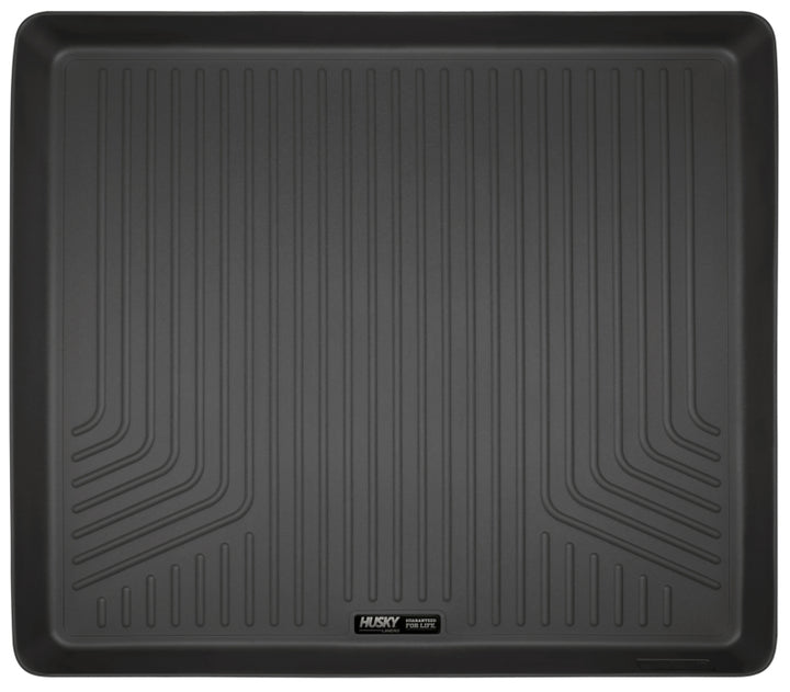 Husky Liners 10-12 Toyota 4Runner WeatherBeater Black Rear Cargo Liner (Sliding Cargo Area) - Bull Strap