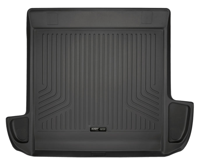 Husky Liners 10-12 Toyota 4Runner WeatherBeater Black Rear Cargo Liner (Standard Cargo Area) - Bull Strap