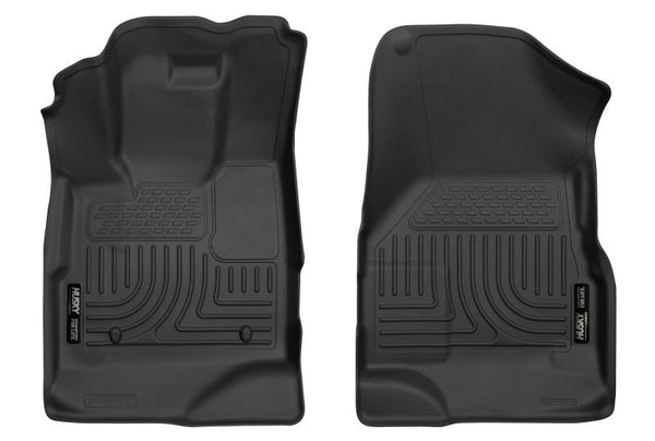 Husky Liners 10-17 GM Equinox/Terrain X-Act Contour Front Black Floor Liners - Bull Strap