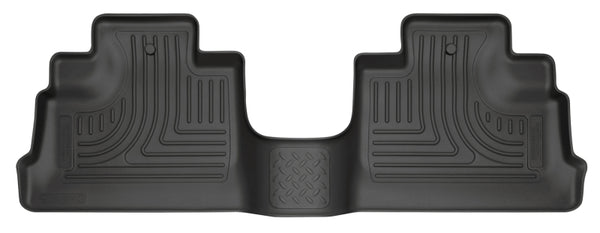 Husky Liners 11-12 Jeep Wrangler Unlimited (4 Door) WeatherBeater 2nd Row Black Floor Liners - Bull Strap