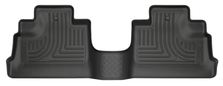 Husky Liners 11-12 Jeep Wrangler Unlimited (4 Door) WeatherBeater 2nd Row Black Floor Liners - Bull Strap