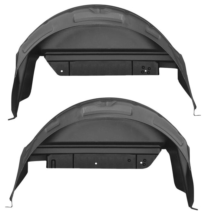 Husky Liners 11-14 Ford F-250/F-350 Super Duty Black Rear Wheel Well Guards - Bull Strap