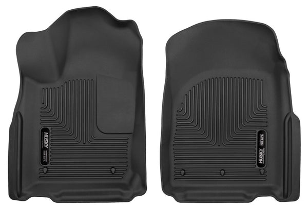 Husky Liners 11-24 Dodge Durango / 11-14 Jeep Grand Cherokee X-Act Contour Black Front Floor Liners - Bull Strap
