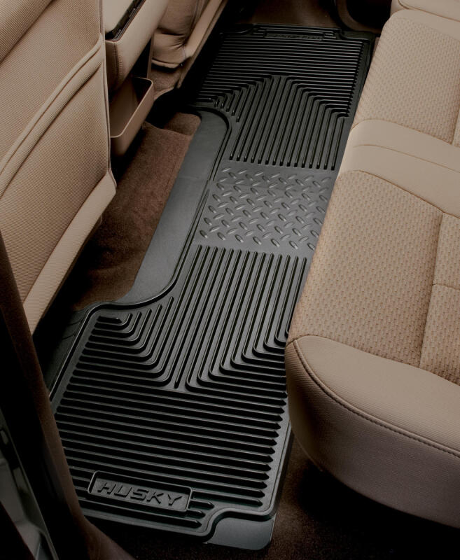 Husky Liners 12-13 Dodge Ram/88-09 Toyota 4Runner Heavy Duty Black 2nd Row Floor Mats - Bull Strap