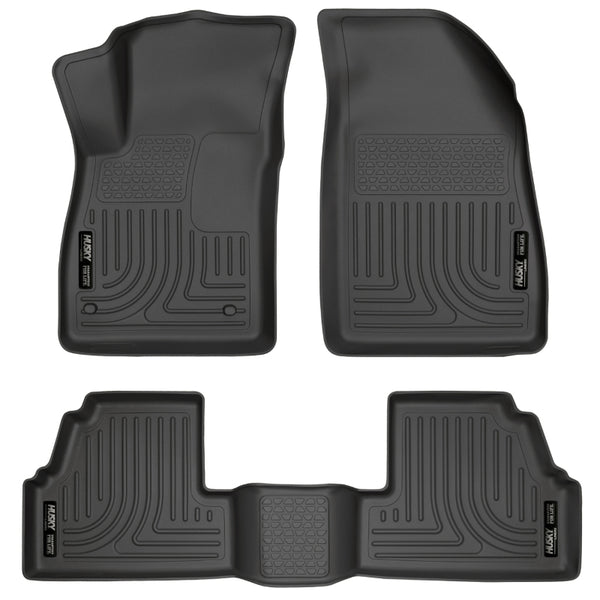 Husky Liners 13-14 Buick Encore WeatherBeater Black Front/2nd Row Floor Liners - Bull Strap