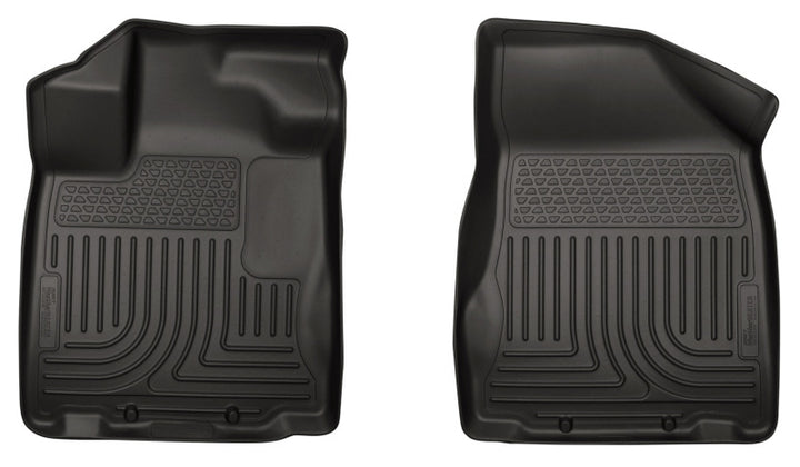 Husky Liners 13 Nissan Pathfinder Weatherbeater Black Front Floor Liners - Bull Strap