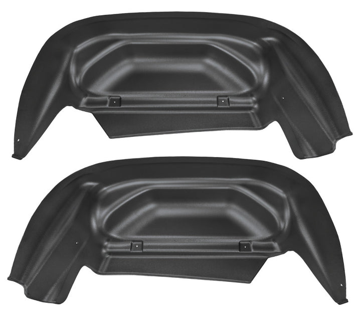 Husky Liners 14-15 Chevy/GMC Silverado/Sierra Black Rear Wheel Well Guards - Bull Strap