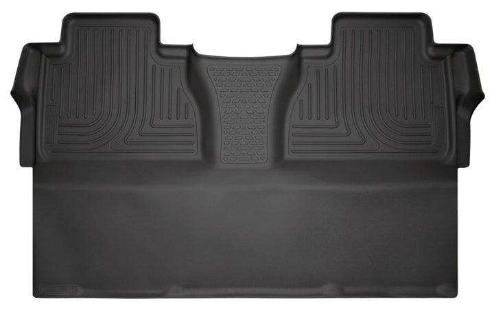 Husky Liners 14-15 Toyota Tundra CrewMax Cab Pickup Weatherbeater Black 2nd Seat Floor Liners - Bull Strap