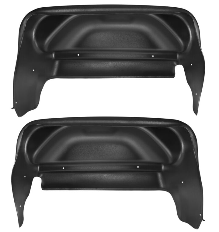 Husky Liners 14-17 GMC Sierra Black Rear Wheel Well Guards - Bull Strap