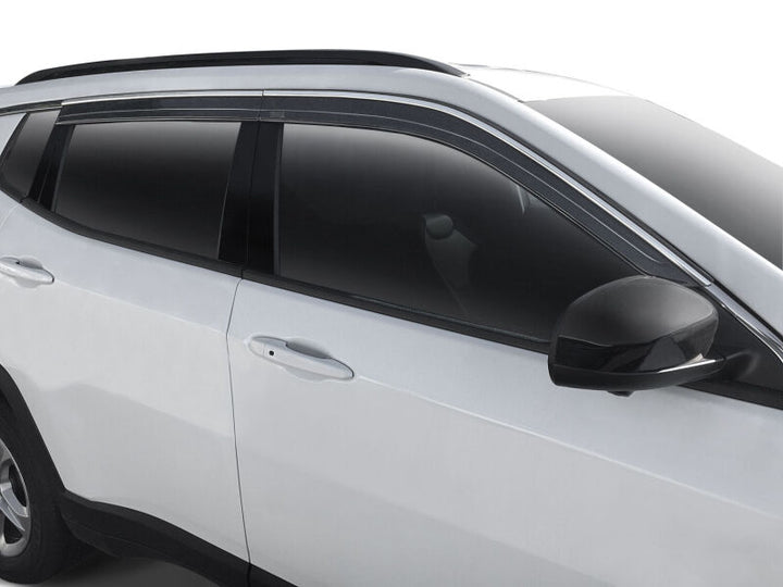 Husky Liners 14-20 Nissan Rogue Ventvisor Low Profile (4pc) - Chrome - Bull Strap