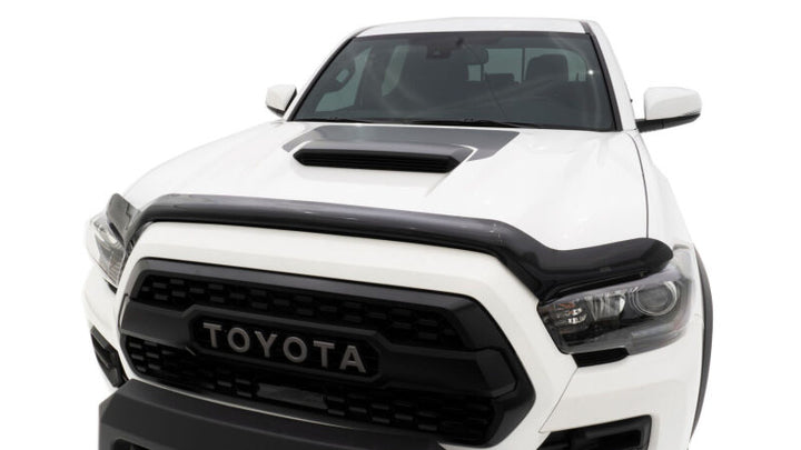 Husky Liners 14-21 Toyota Tundra Hood Shield - Smoke - Bull Strap