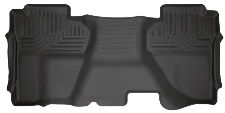 Husky Liners 14 Chevrolet Silverado/14 GMC Sierra 1500 Weatherbeater Black 2nd Seat Floor Liner - Bull Strap