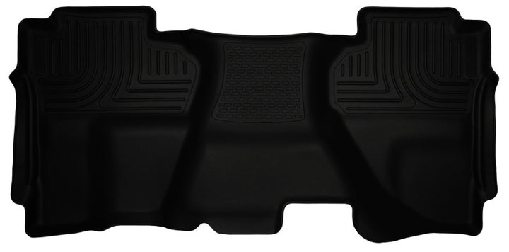 Husky Liners 14 Chevrolet Silverado/14 GMC Sierra 1500 Weatherbeater Black 2nd Seat Floor Liner - Bull Strap