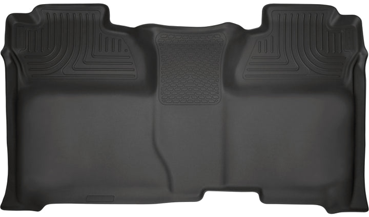 Husky Liners 14 Chevrolet Silverado 1500/GMC Sierra 1500 WeatherBeater Black 2nd Seat Floor Liners - Bull Strap