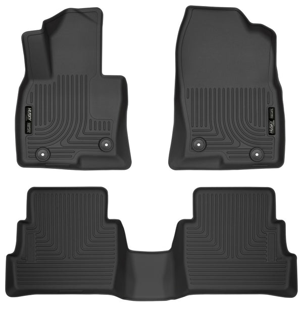 Husky Liners 14 Mazda 6 Touring/Grand Touring/Sport Weatherbeater Black Front & 2nd Seat Floor Liner - Bull Strap