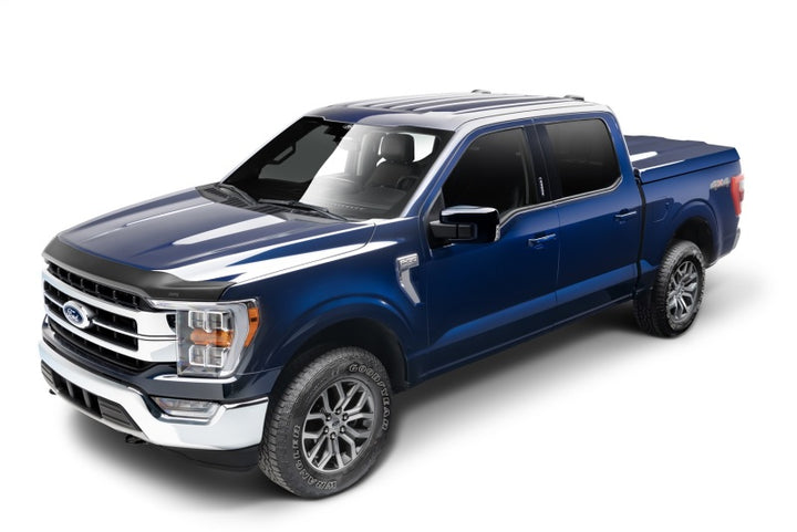 Husky Liners 15-20 Ford F-150 Excl. Raptor Aeroskin Low Profile - Matte Black - Bull Strap