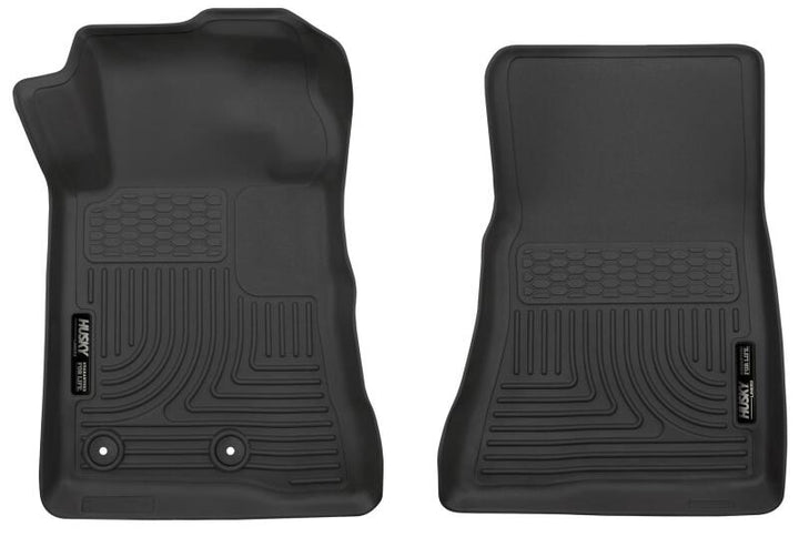 Husky Liners 15-22 Ford Mustang X-act Contour Series Front Floor Liners - Black - Bull Strap