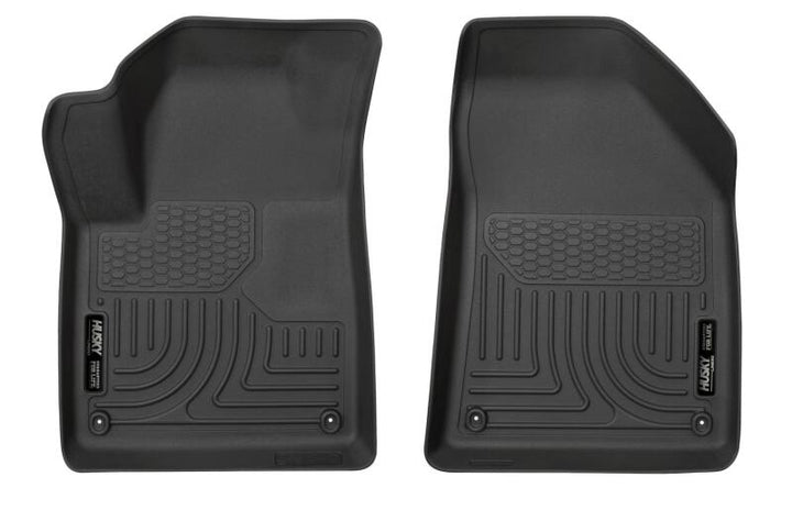 Husky Liners 15-22 Jeep Cherokee X-act Contour Series Front Floor Liners - Black - Bull Strap