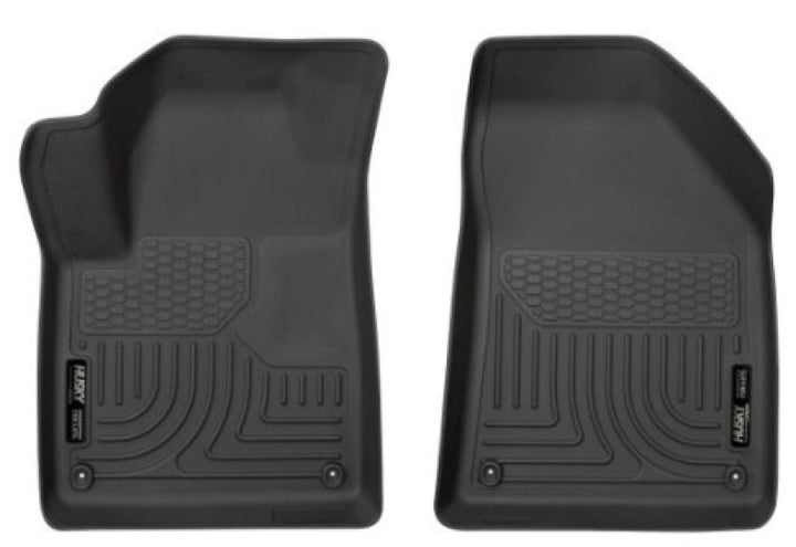 Husky Liners 15-22 Jeep Cherokee X-act Contour Series Front Floor Liners - Black - Bull Strap