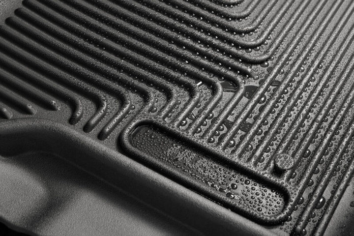 Husky Liners 15-23 Ford F-150 Super/Super Crew Cab WeatherBeater Black Front Floor Liners - Bull Strap