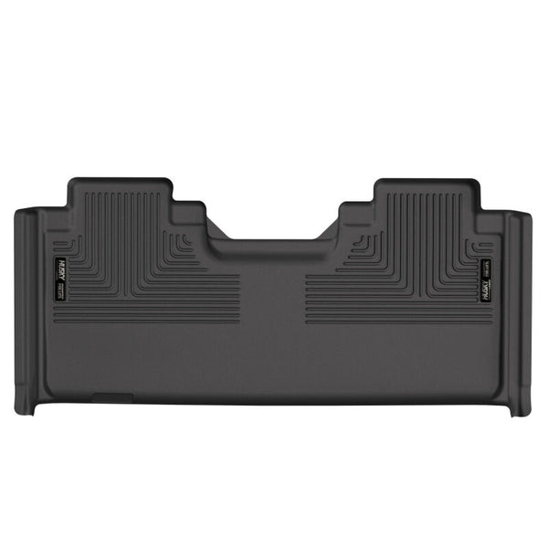 Husky Liners 15-23 Ford F-150 SuperCab WeatherBeater Black 2nd Seat Floor Liner - Bull Strap