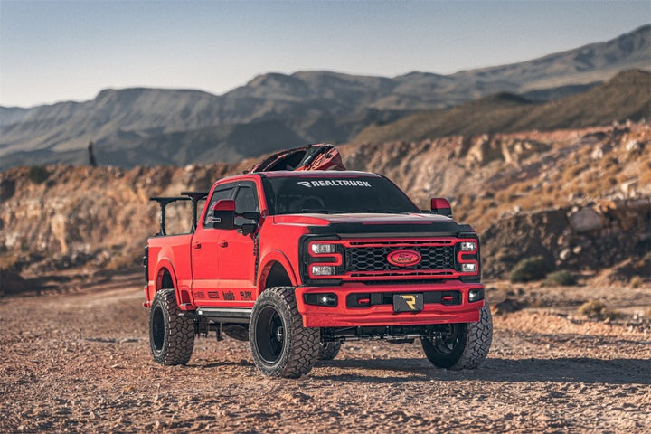 Husky Liners 15-24 Ford F-150 (Incl. Raptor/Lightning) Ventvisor Low Profile (4pc) - Smoke - Bull Strap
