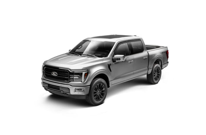 Husky Liners 15-24 Ford F-150 (Incl. Raptor/Lightning) Ventvisor Low Profile (4pc) - Smoke - Bull Strap