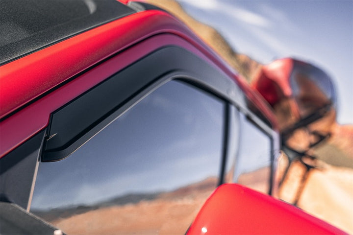 Husky Liners 15-24 Ford F-150 (Incl. Raptor/Lightning) Ventvisor Low Profile (4pc) - Smoke - Bull Strap