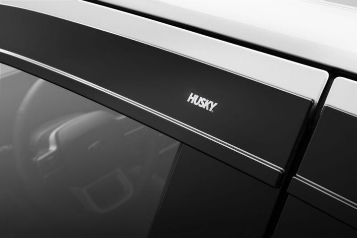 Husky Liners 15-24 Ford F-150 (Incl. Raptor/Lightning) Ventvisor Low Profile (4pc) - Smoke - Bull Strap