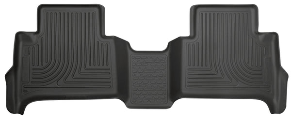 Husky Liners 15 Chevrolet Colorado Crew Cab WeatherBeater Black 2nd Seat Floor Liners - Bull Strap