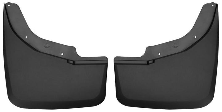 Husky Liners 15 Chevrolet Silverado 3500 HD Black Dually Rear Mud Guards - Bull Strap