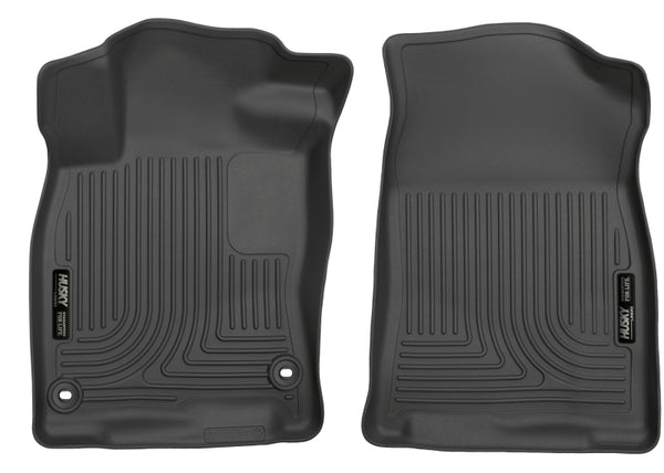 Husky Liners 16-18 Honda Civic X-Act Contour Black Front Floor Liners - Bull Strap