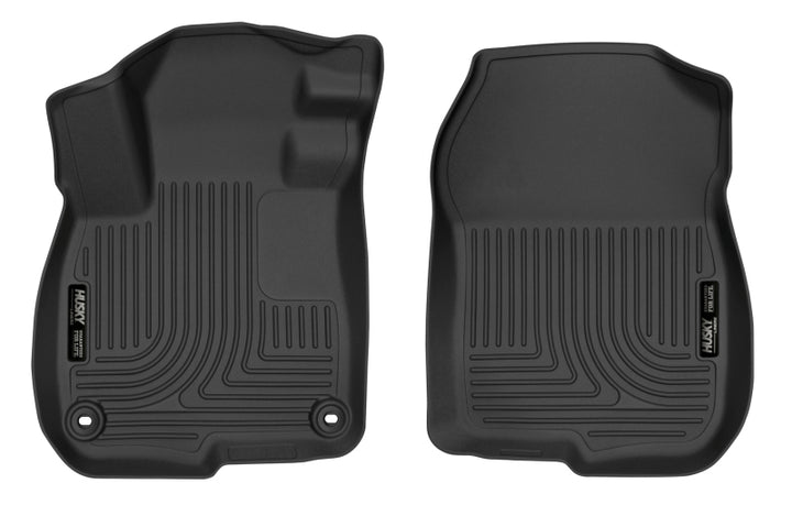 Husky Liners 17-18 Honda CRV Black Front Floor Liners - Bull Strap