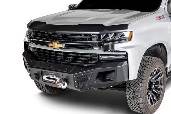 Husky Liners 17-19 Chevy Silverado 2500/3500 Aeroskin - Matte Black - Bull Strap