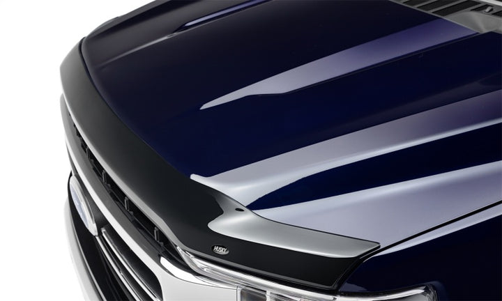 Husky Liners 17-22 Ford F-250/350/450/550 Super Duty Aeroskin Hood Protector - Smoke - Bull Strap