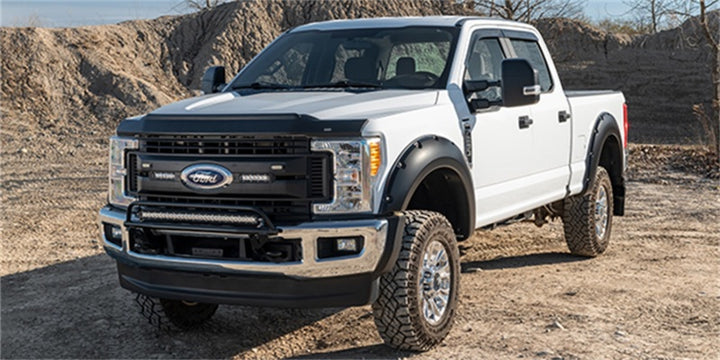 Husky Liners 17-22 Ford F-250/350/450/550 Super Duty Aeroskin II Low Profile - Tex. Black - Bull Strap